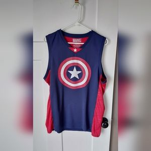 Marvel Super America Polyester Sleeveless Tshirt Sz 42-44